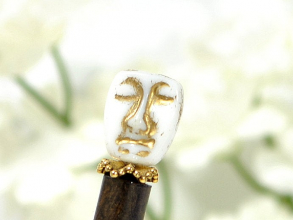 Messy Bun Hair Stick Pin, handmade by Purple Moon Designs