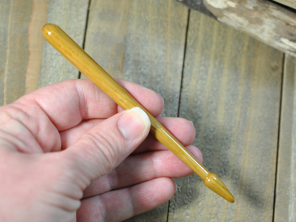 4.75 inch Oak Hair Stick, handmade by Purple Moon Designs