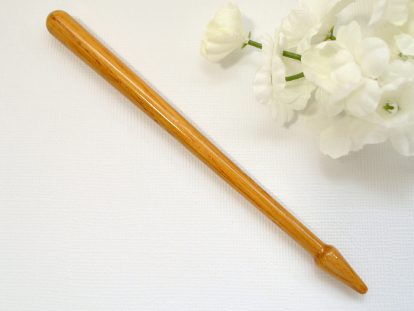 4.75 inch Oak Hair Stick, handmade by Purple Moon Designs