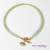 Green Angel Charm Anklet, 10 inch, handmade by Purple Moon Designs Green Angel Charm Anklet, 10 inch, handmade by Purple Moon Designs