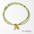 Green Mother Charm Anklet, handmade by Purple Moon Designs