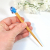 Blue Flower Hair Stick Bun Pin, handmade by Purple Moon Designs