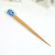 Blue Flower Hair Stick Bun Pin, handmade by Purple Moon Designs