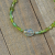 Green Boho Beach Bum Anklet, handmade by Purple Moon Designs