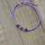 Lavender Gemstone Anklet, handmade by Purple Moon Designs