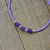 Lavender Gemstone Anklet, handmade by Purple Moon Designs