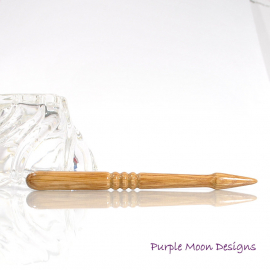 Oak Wood Hair Stick, handmade by Purple Moon Designs