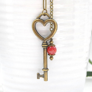 Boho Hair Clip, 10 inch Geisha Hair Beads with Your Choice of Snap Comb or U Pin