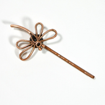 Dragonfly Hair Pin, Copper Bobbies, Dragonfly Hair Jewelry, Woodland Bobby Pins