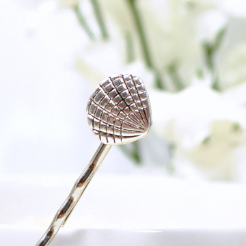 Seashell Hair Pin, Beach Bobby Pin, Shell Hair Clip, Beach Hair Bead, Small Barrette, Beach Hair Clip