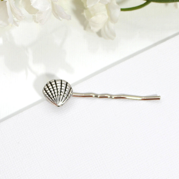 Seashell Hair Pin, Beach Bobby Pin, Shell Hair Clip, Beach Hair Bead, Small Barrette, Beach Hair Clip