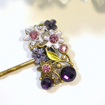Purple Bobby Pin, Flower Hair Pin, Purple Bobbies, Handmade Hair Accessories, Bridal Hair Clip, Purple Wedding Hair Pin Purple Bobby Pin, Flower Hair Pin, Purple Bobbies, Handmade Hair Accessories, Bridal Hair Clip, Purple Wedding Hair Pin