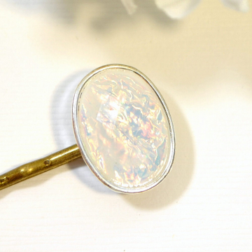 White Hair Pin, Bobby Pin, Mother of Pearl, Bobbies, Hair Clip, Handmade, Hair Accessories