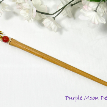 Spider Hair Stick, Short Japanese Hair Pick - "Come Closer"