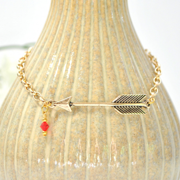 Arrow Anklet, Chain Ankle Bracelet, Arrow Ankle Bracelet, Love Anklet, Charm Anklet, Handmade Anklet