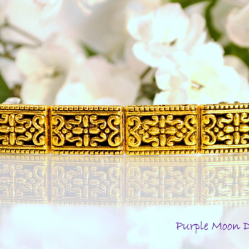 Gold Barrette, Victorian Hair Clip