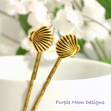 Sea Shell Bobby Pin, Beach Bobbies, Shell Hair Pin, Beach Hair Clip, Hair Slide, Hair Accessory