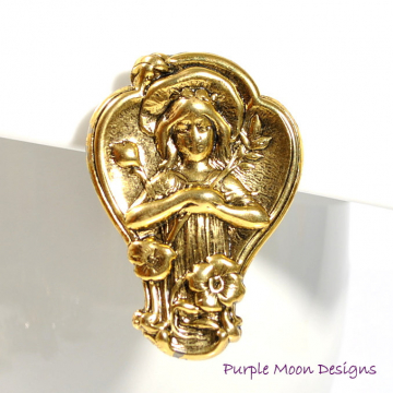 Renaissance Hair Clip, Lady in the Grotto Barrette