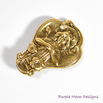 Renaissance Hair Clip, Lady in the Grotto Barrette