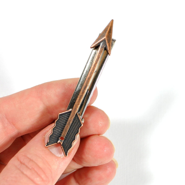 Copper Arrow Hair Clip, Alligator Barrette