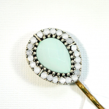 White Bobby Pin, Iridescent Barrette, Wedding Hair Pin White Bobby Pin, Iridescent Barrette, Wedding Hair Pin