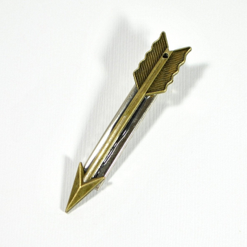 Sold - Bronze Arrow Hair Clip, Alligator Barrette