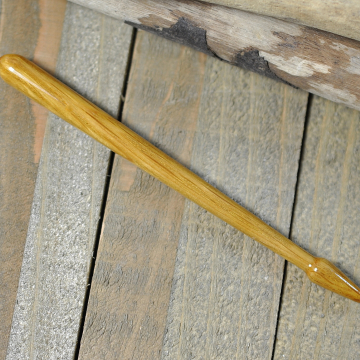 Hand-Carved Wooden Hairstick, 4.75 inch Oak Hair Chopstick - SM06