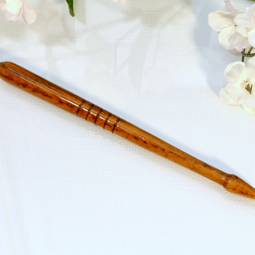 Reserved - Pair of 5 inch Hand-Carved Wooden Hair Stick, Oak Hair Chopstick